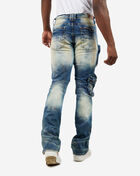 Stacked Double Cargo Pocket Jeans