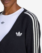adidas Jennie Knitted Wrap Around Cardigan LD8933-BLKWHT Black 3
