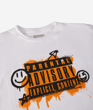 Grade School Smiley Parental Advisory Tee