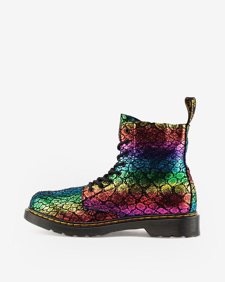 1460 pascal rainbow croc print boot clearance