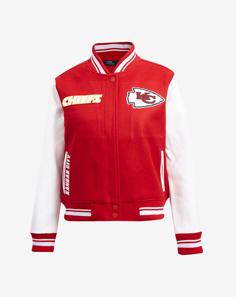 PRO STANDARD Kansas City Chiefs Retro Classic Rib Wool Varsity Jacket FKCH410243-RDW Red 1