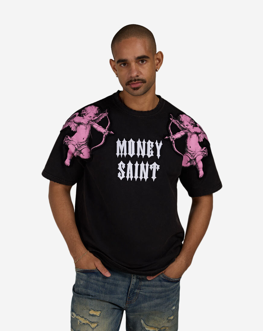 トップス sst gift shop Shop STREETZ IS WATCHIN Money Saint Tee SIW5298-BLK black | SNIPES USA