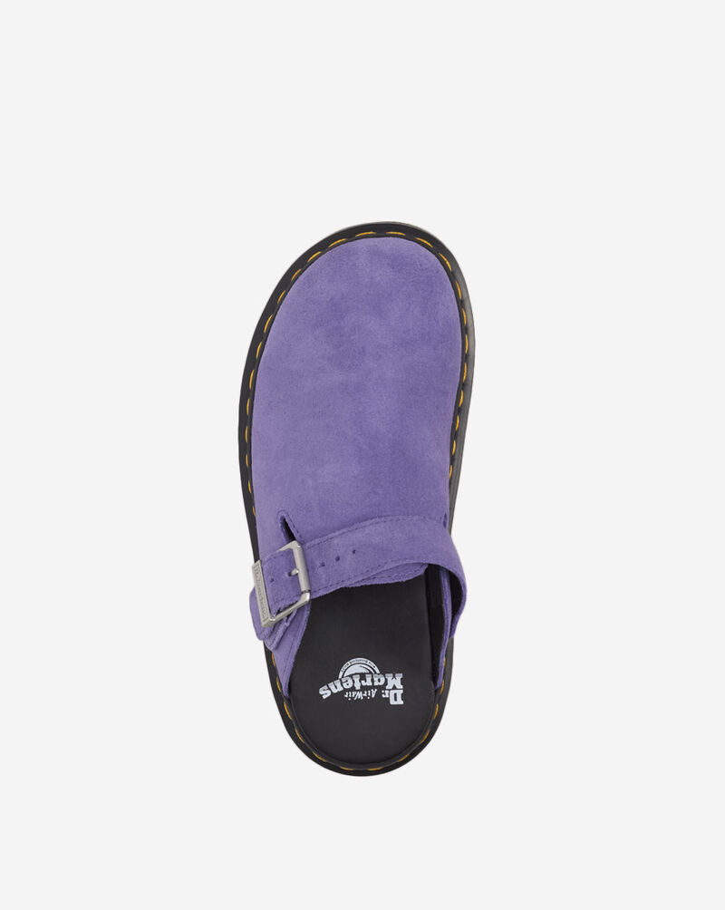 Dr. Martens Zebzag Suede Slingback Platform Mules 31937500 Purple 7