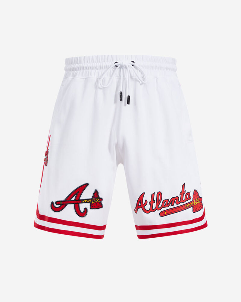 PRO STANDARD Atlanta Braves Classic Chenille Double Knit Short LAB331547-WHT White 1