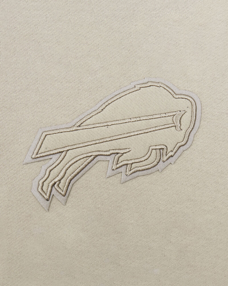 PRO STANDARD Buffalo Bills Neutral Drop Shoulder Fleece Pull Over Hoodie FBB544730-TAU Beige 2