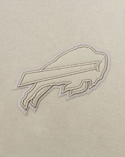 Buffalo Bills Neutral Drop Shoulder Fleece Pull Over Hoodie