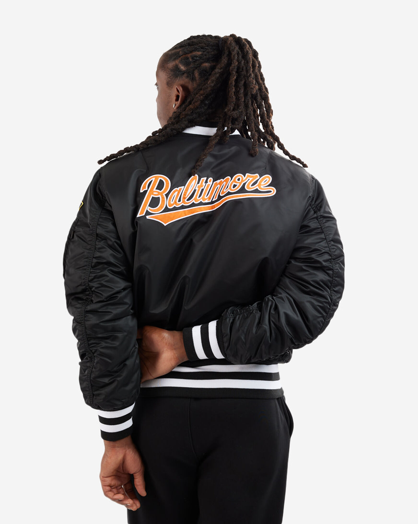 Shop New Era Baltimore Orioles Alpha Industries MA1 Bomber Jacket