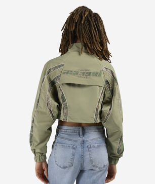Mesh Insert Woven Track Jacket