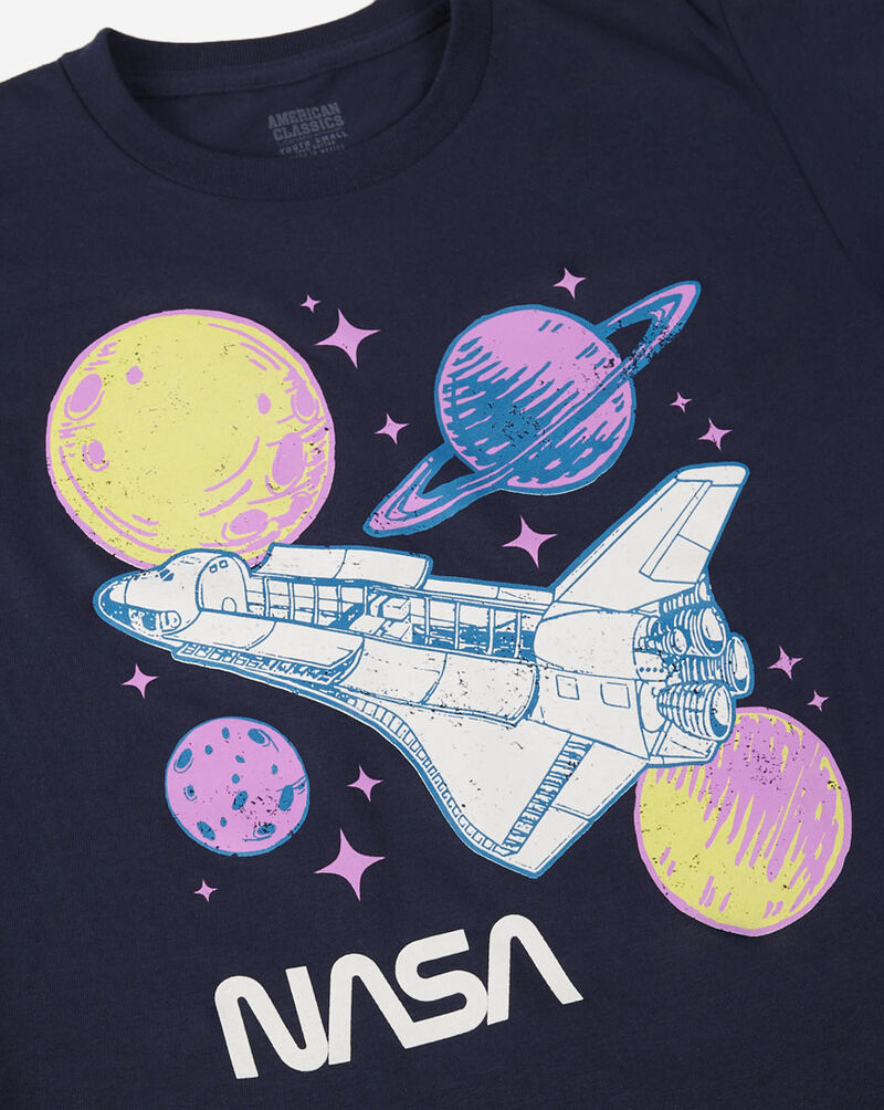Graphic Tees NASA Tee NASA537 Blue 2