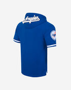 Los Angeles Dodgers Classic Chenille Double Knit Short Sleeve Pull Over Hoodie