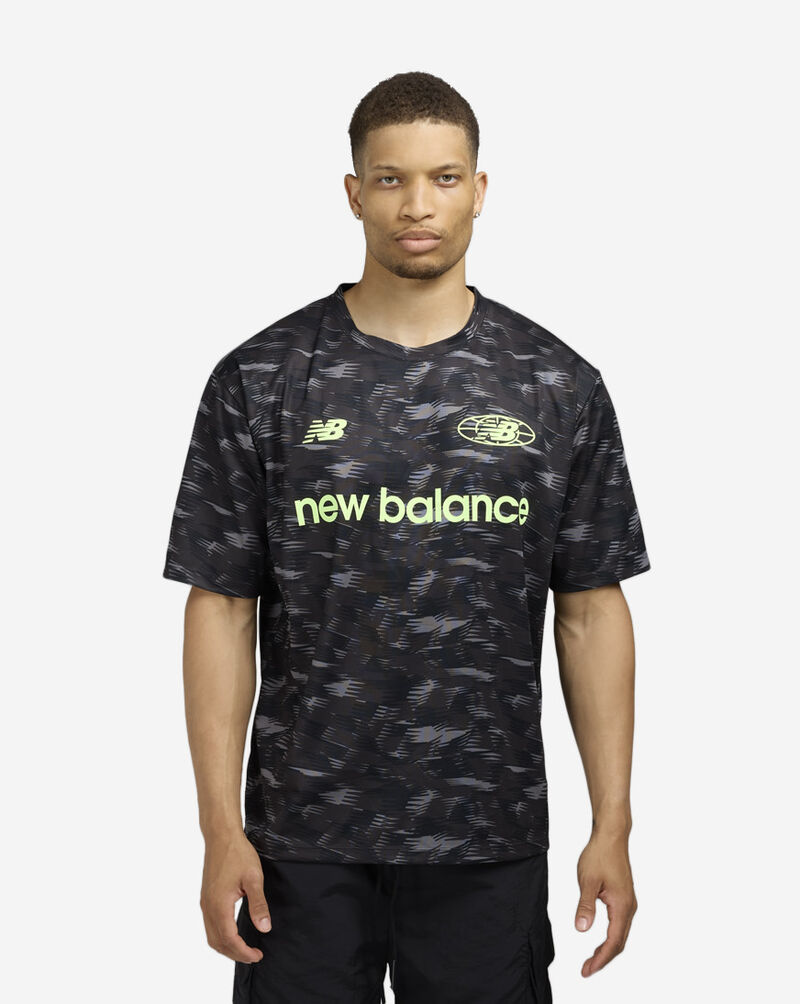 New Balance All Over Print Poly Tee  MT53640-BK Black 1