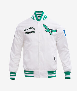 Philadelphia Eagles Retro Classic Rib Satin Jacket