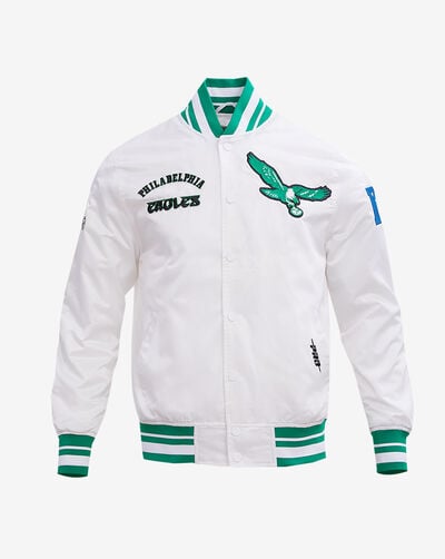 Philadelphia Eagles Retro Classic Rib Satin Jacket
