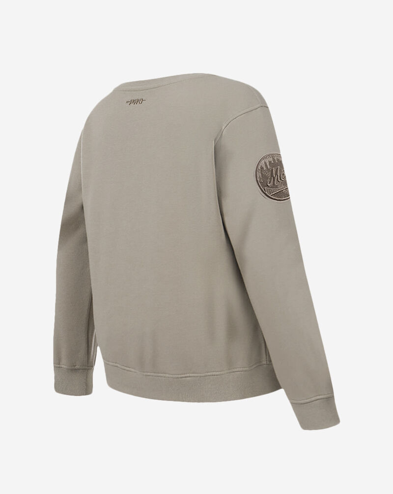 PRO STANDARD Big Boys' New York Mets Neutral Fleece Crewneck LNMB5314996-TAU Beige 3