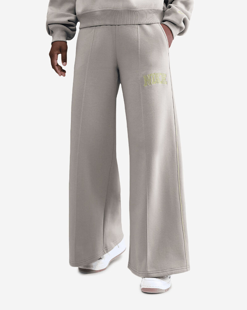 Nike NSW Phoenix Fleece Wide-Leg Contrast Sweatpants IM7492-009 Grey 1