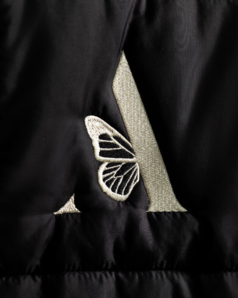 Mitchell  Ness Mitchell and Ness x Waraire Black Full-Snap Puffer Jacket JK7965-MNNBLCK Black 5