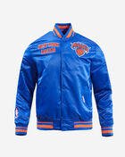 PRO STANDARD New York Knicks Retro Classic Rib Satin Jacket BNK656097-RYO Blue 1