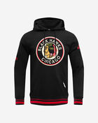 PRO STANDARD Chicago Blackhawks Retro Classic Fleece Pullover Hoodie HCB567534-BRK Black 1