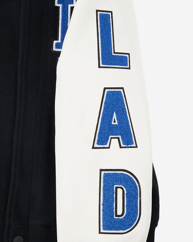 PRO STANDARD Big Boys' Los Angeles Dodgers Retro Classic Rib Wool Varsity Jacket LLDB7315137-BLW Black 4