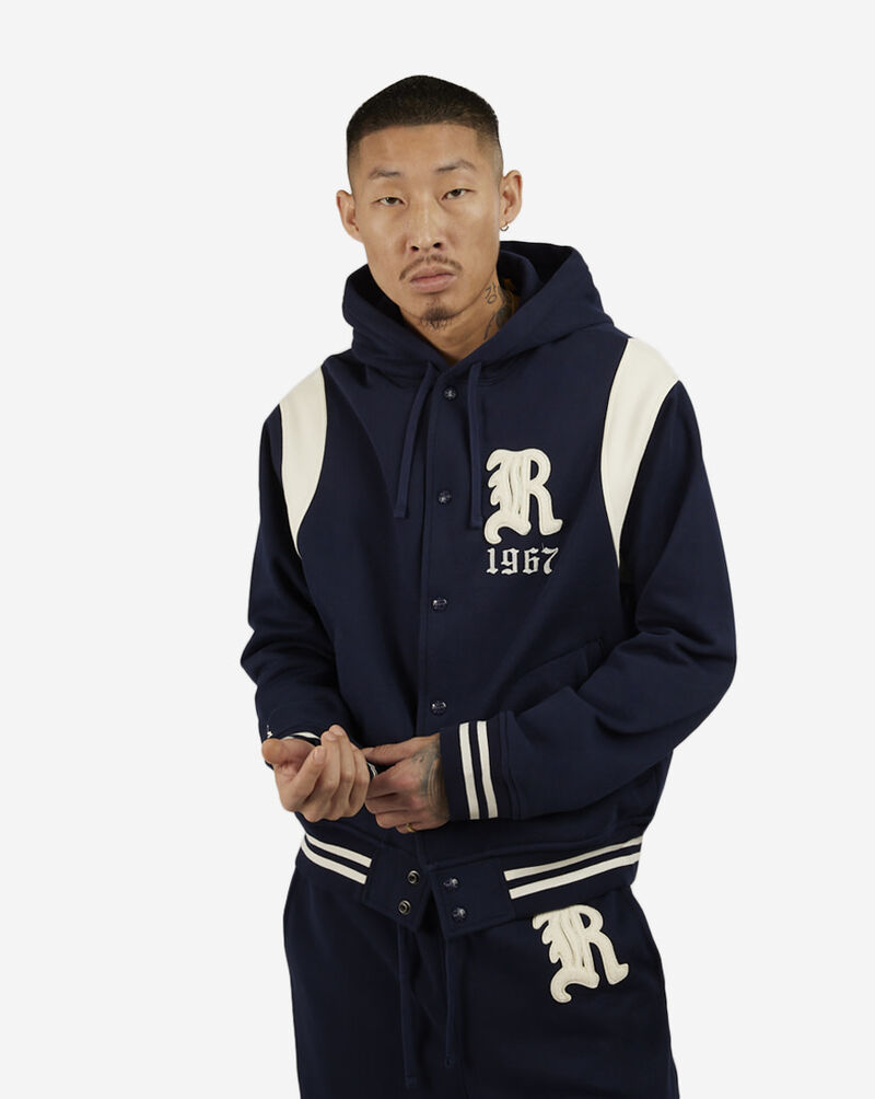 Shop Polo Ralph Lauren Classic Athletic Fleece Jacket 710917912001-NVY blue  | SNIPES USA