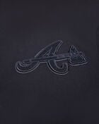 Atlanta Braves Triple Black Double Knit Pull Over Hoodie