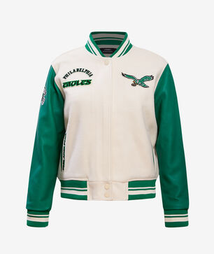 Philadelphia Eagles Retro Classic Rib Wool Varsity Jacket