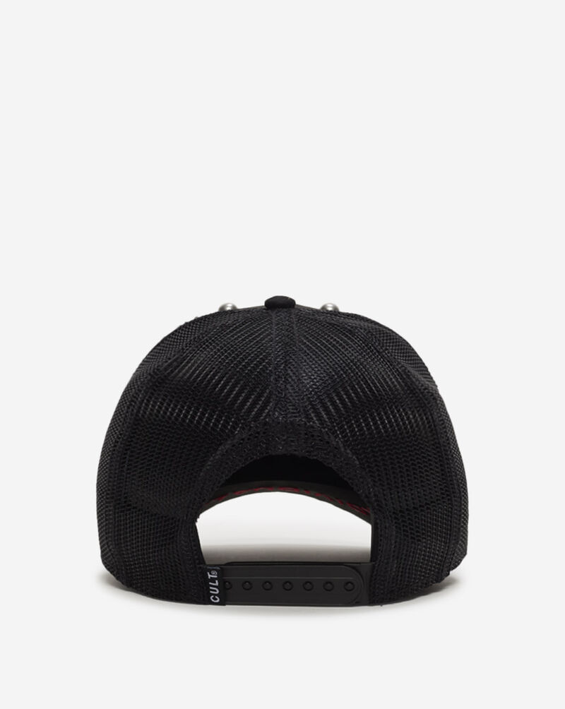 Cult of Individuality Cult Mesh Back Trucker Hat 626BS-CHS07A Black 3