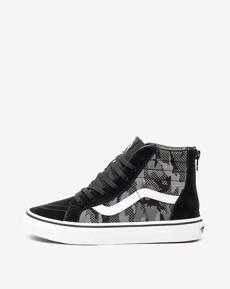 Vans Grade School Pattern Camo SK8-HI Zip VN0A4UI40GS Black 1
