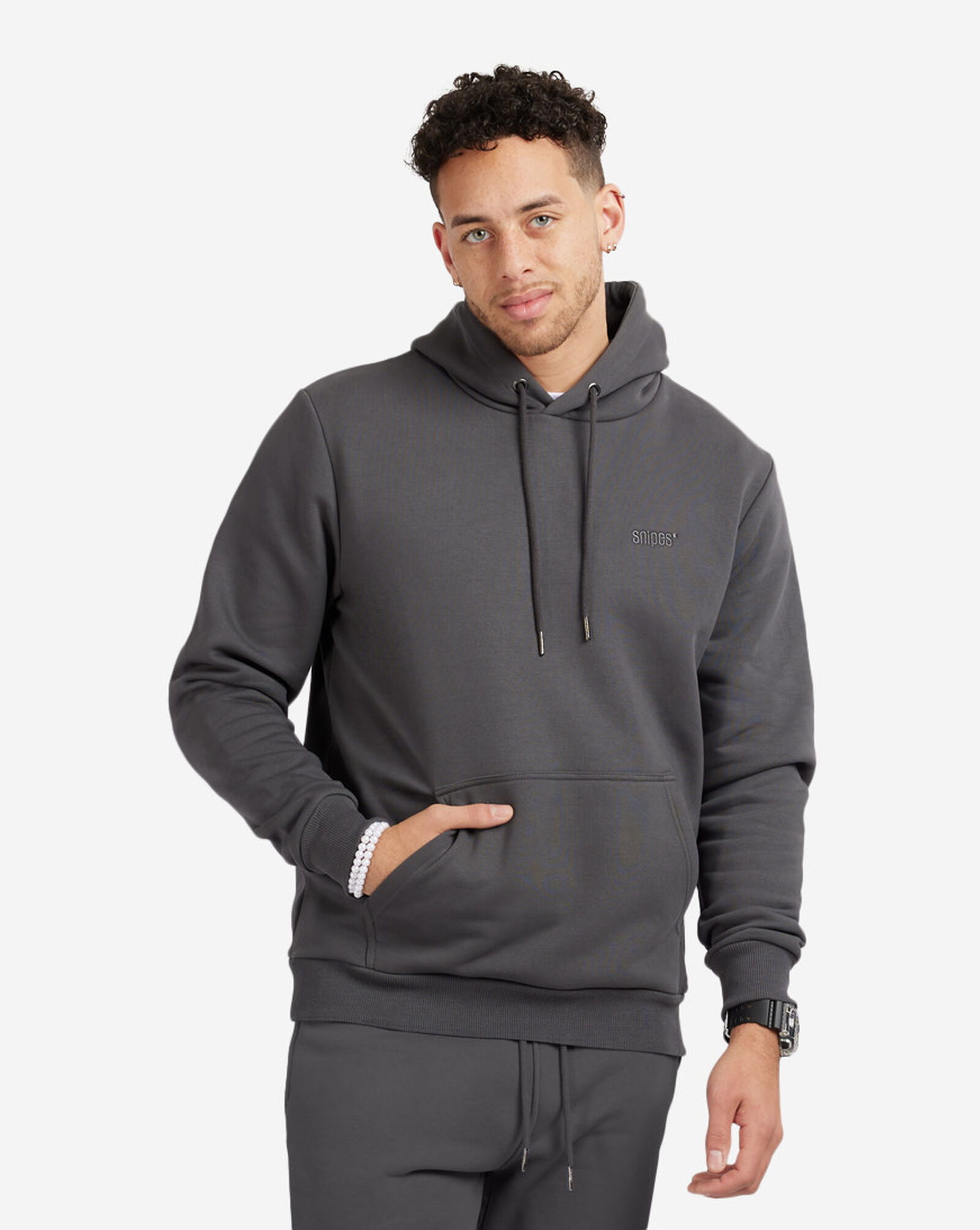 Shop SNIPES Small Logo Essential Hoodie SNQ322002M-HTR grey | SNIPES USA