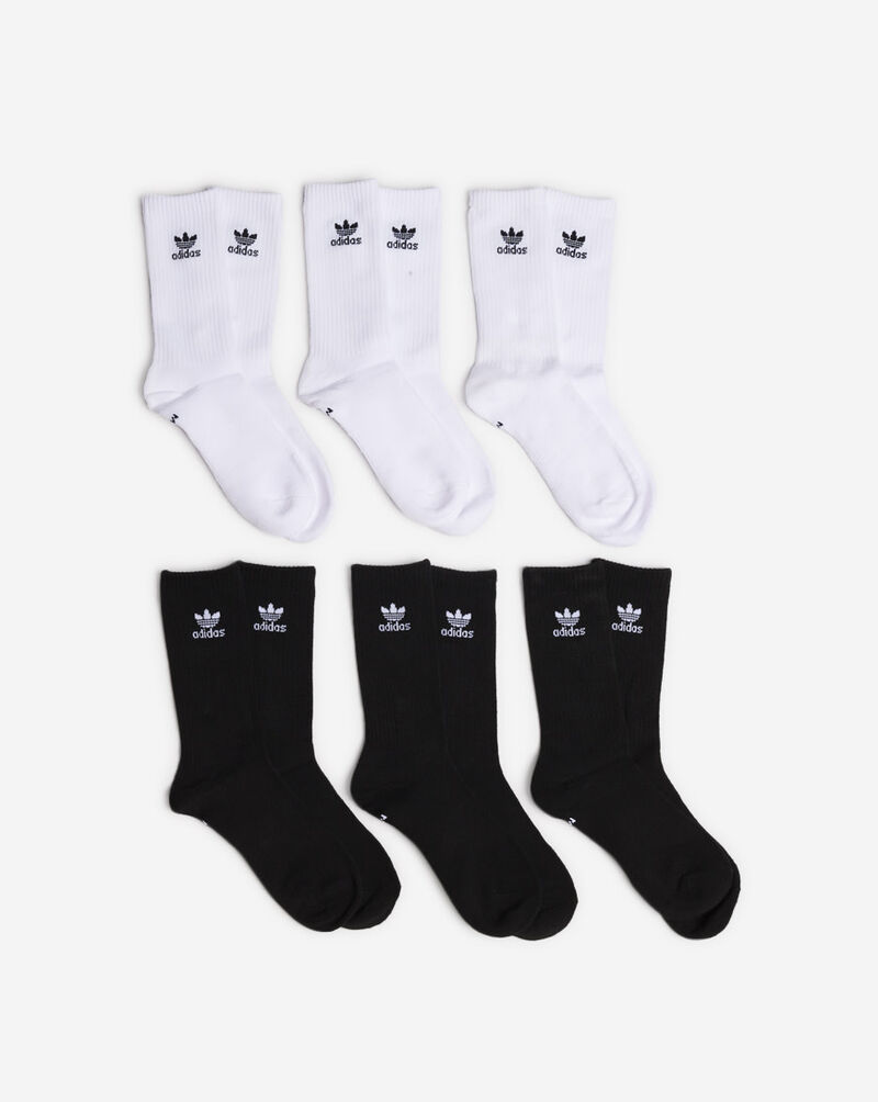 adidas Originals Trefoil 6PK Crew Socks BH6437B White 1