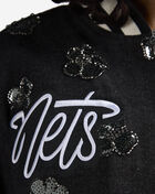 PRO STANDARD Brooklyn Nets Denim Sequin Bomber BBNU516940-DBK Black 3