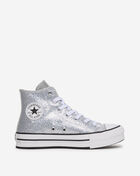 Converse Grade School Chuck Taylor All Star Lift Platform Disco A17656C silver 4