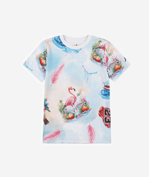 Big Kids' AOP Flamingo Tee