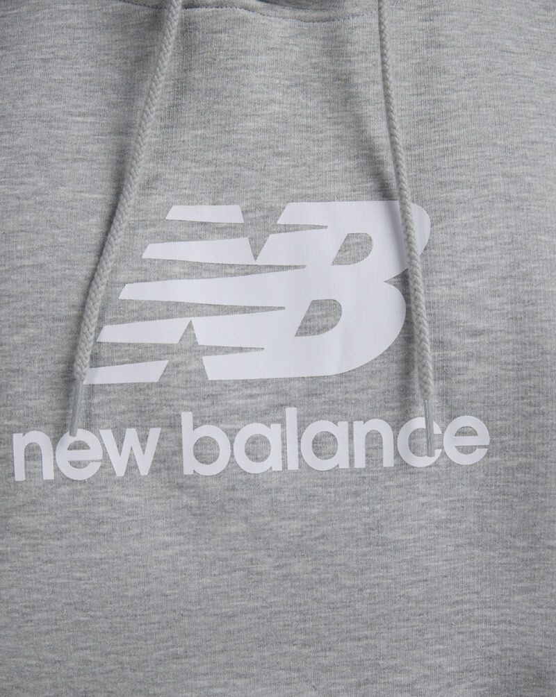 New Balance Sport Essentials Fleece Logo Hoodie MT41505-AG Grey 3