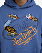 Von Dutch Embroidery Patches Hoodie 4VND2A5470-BLU Blue 3