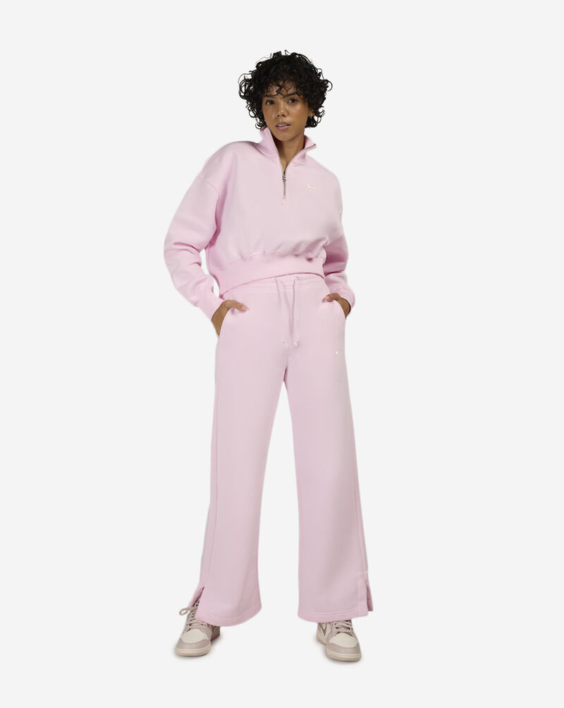 Nike NSW Phoenix Fleece 1/4-Zip Cropped Sweatshirt DQ5767-663 Pink 4