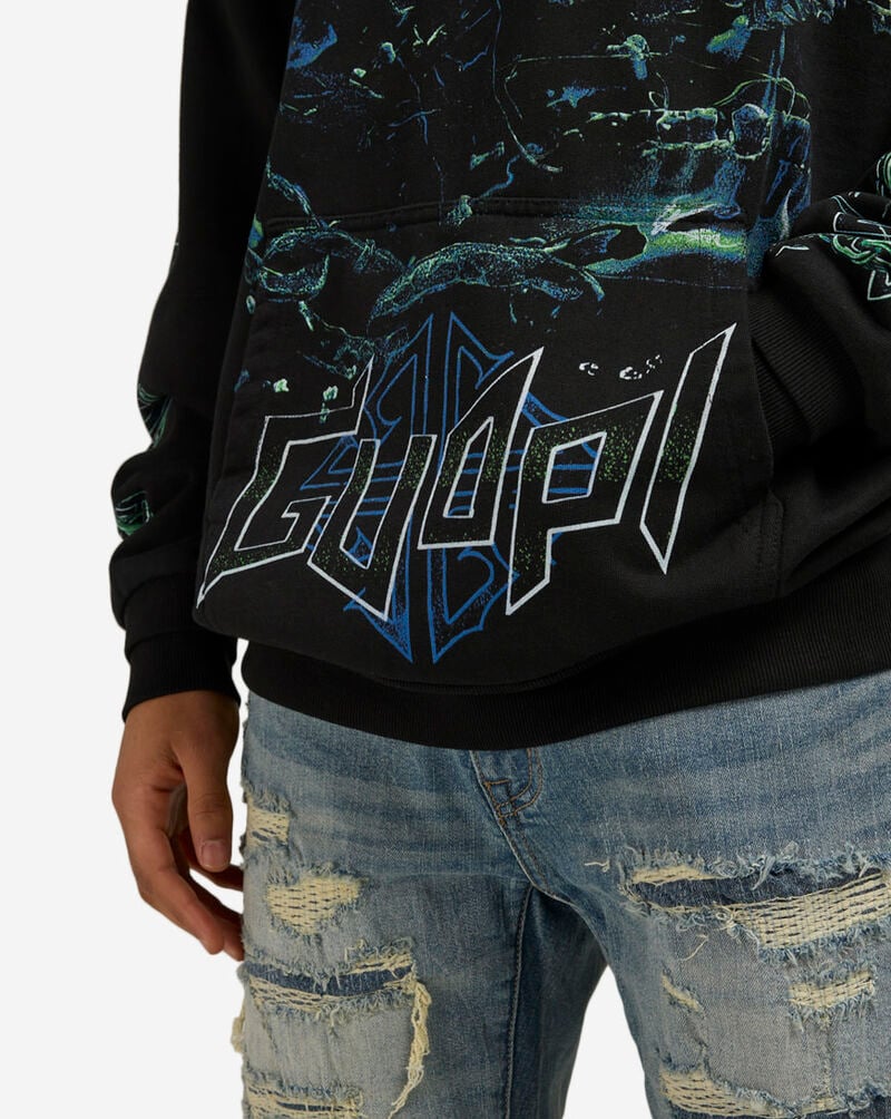 GUAPI Skull Cracker Hoodie SKULL-CRACKER-HOODIE Black 3