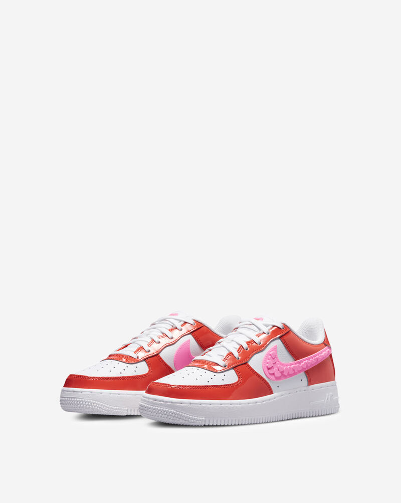 Nike Big Kids' Air Force 1 Low LV8 FD1031-600 Red 3