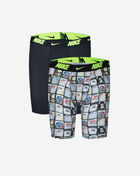 Nike Big Kids' 2PK Printed Long Boxer Briefs 9N1022-E69 Multi 1
