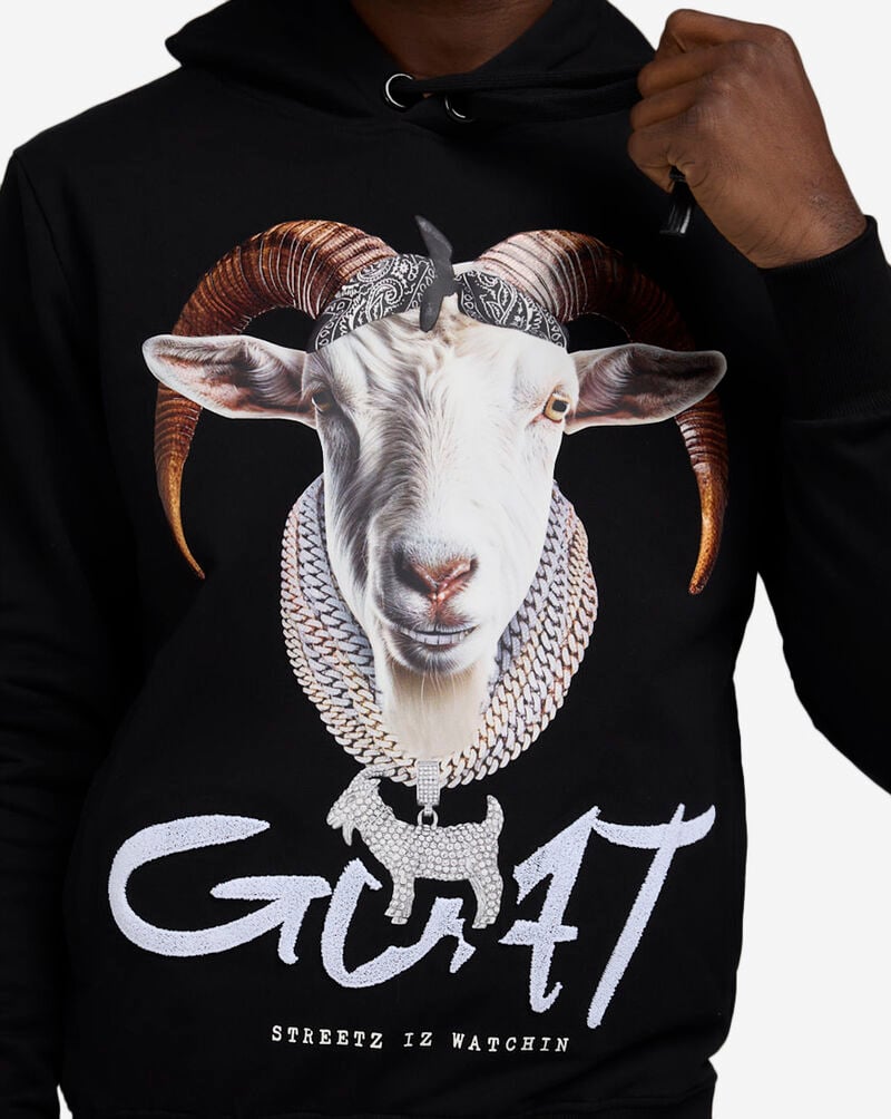 STREETZ IS WATCHIN Goat Hoodie HDSIW5124-BLK Black 3