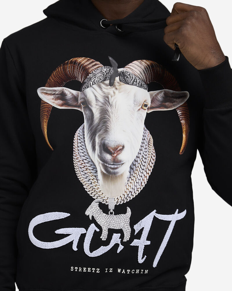 STREETZ IS WATCHIN Goat Hoodie HDSIW5124-BLK Black 3