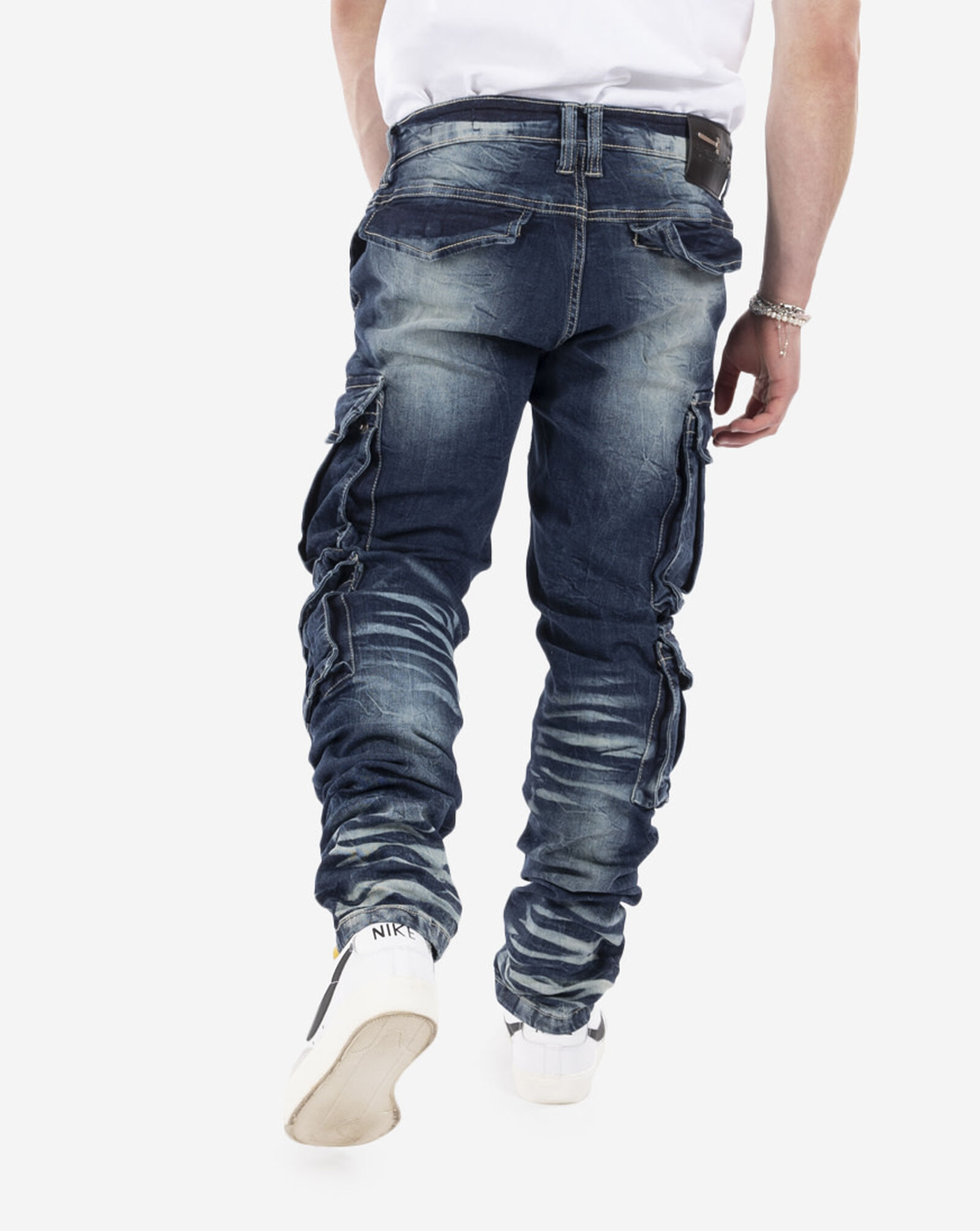 cargo pocket jeans