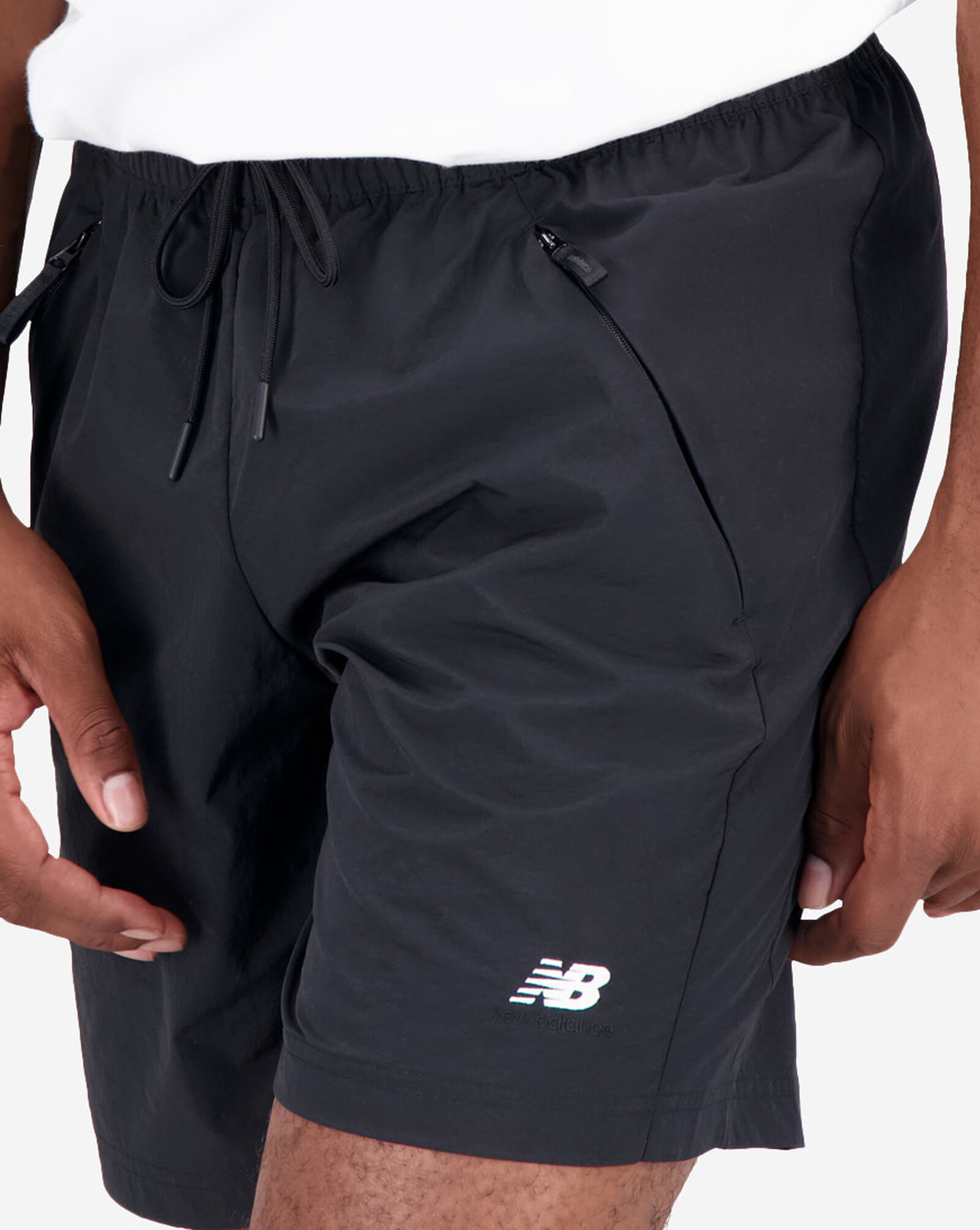Shop New Balance Athletics Remastered Woven Shorts MS31532BK black