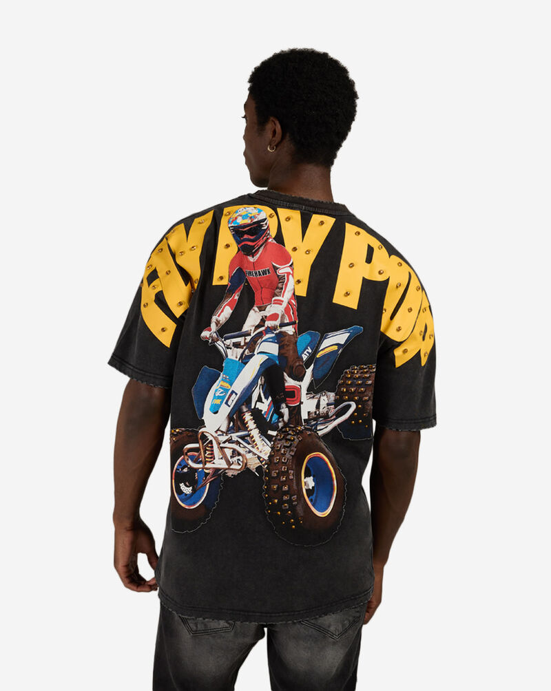 Fly by POP Quad Tee FBP105-BLK Black 2