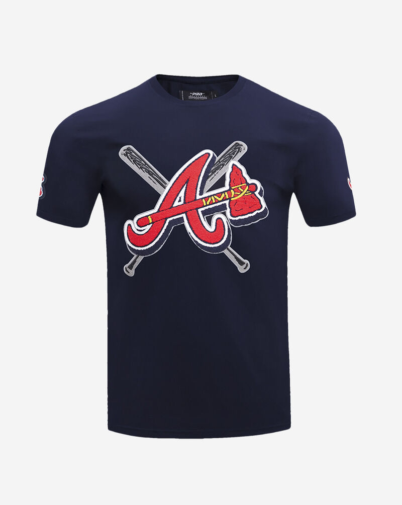 PRO STANDARD Atlanta Braves Mash Up Tee  LAB133446-MDN Blue 1