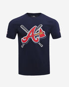 PRO STANDARD Atlanta Braves Mash Up Tee  LAB133446-MDN Blue 1