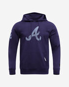 PRO STANDARD Atlanta Braves Varsity Blues Fleece Pull Over Hoodie  LAB539176-MDN Blue 1