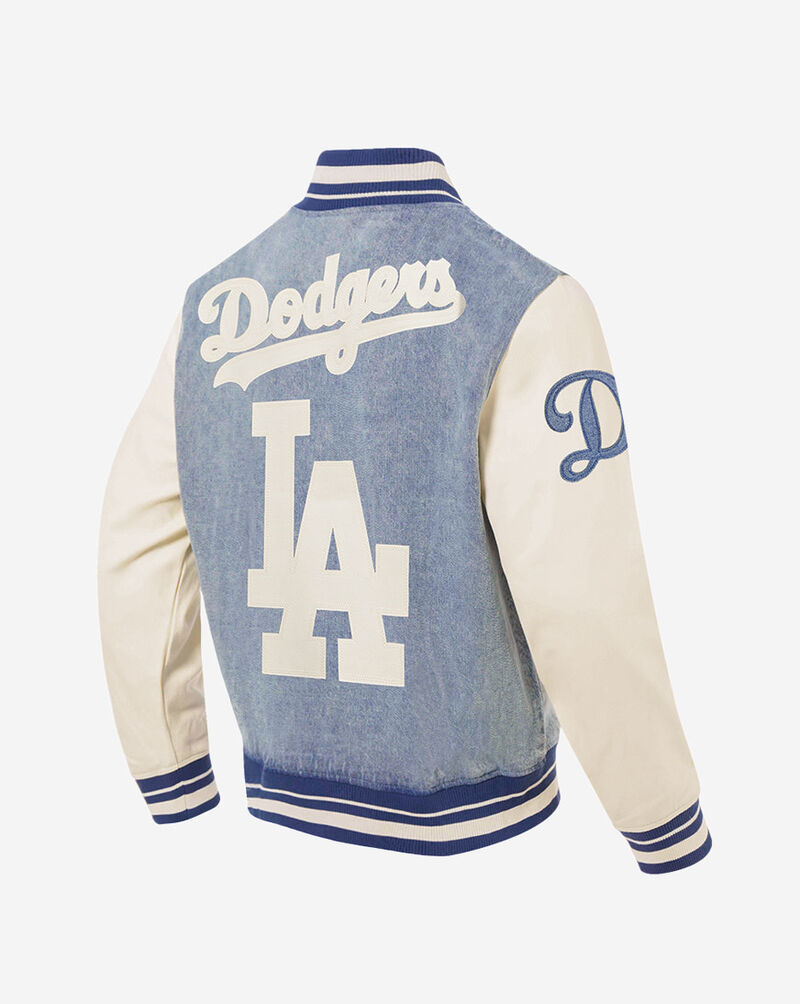 PRO STANDARD Los Angeles Dodgers Varsity Blues Denim Varsity Jacket LLD638399-DLN Blue 2