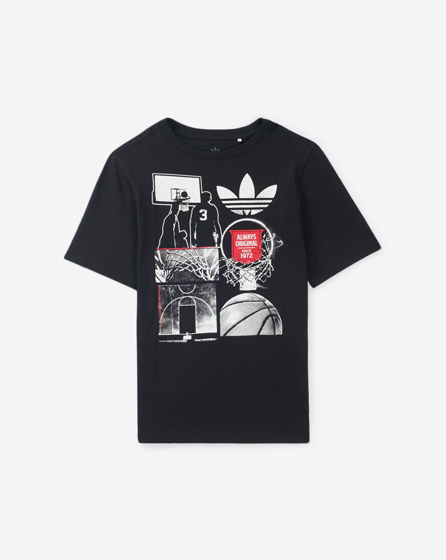 Shop adidas Kids' Bball Hoops Tee OA03729-AK01 black | SNIPES USA