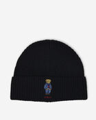 Solid Denim Bear Beanie